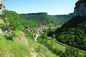 Uitzicht op Baume-Les-Messieurs