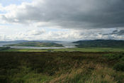 Uitzicht op Lough Foyle en Lough Swilly