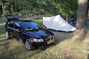  Terug op de camping nu met de Volvo 